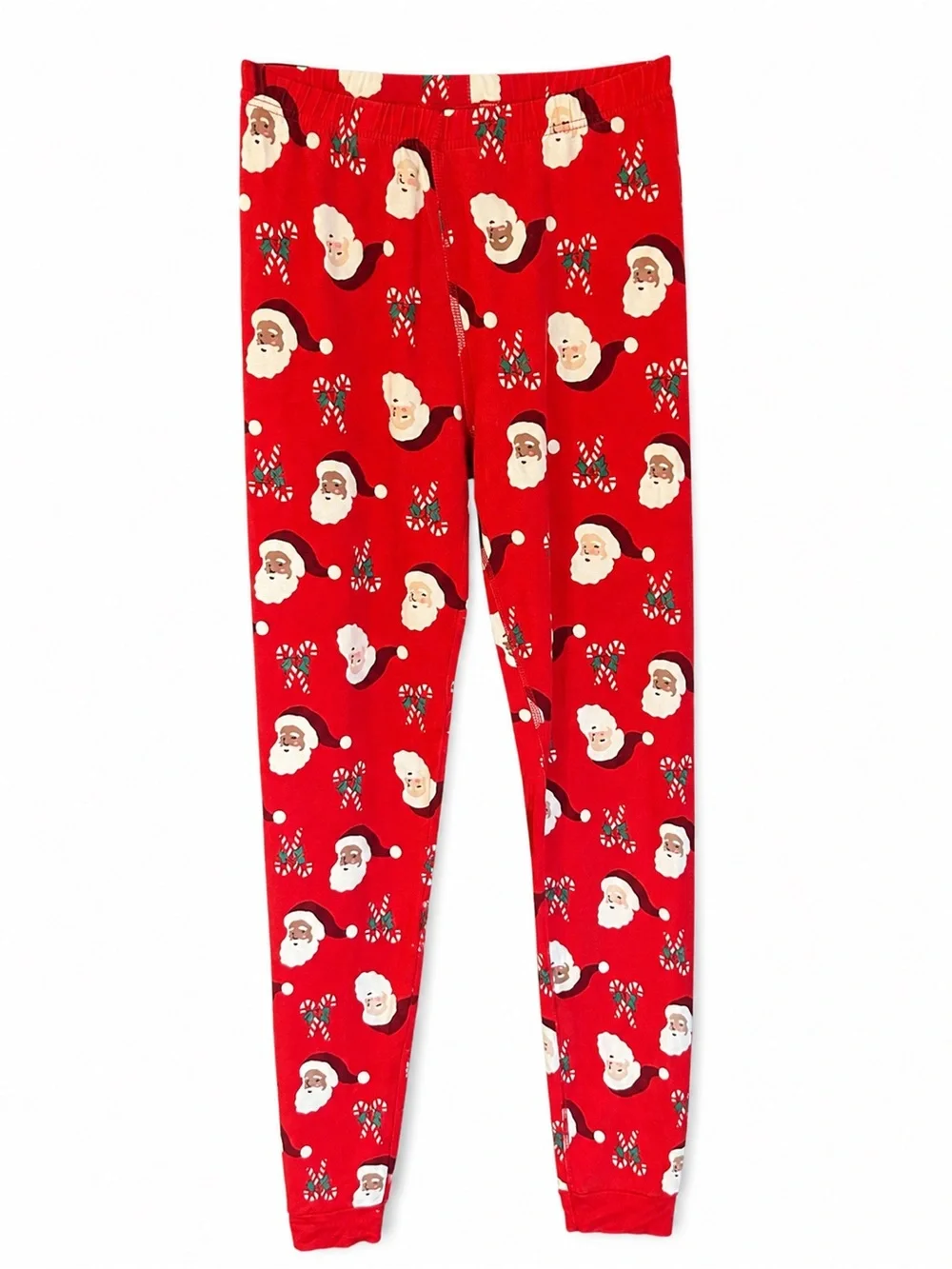 Hanna Andersson Santa Christmas Pajama Set Size 12 150cm Red Holiday PJs Unisex